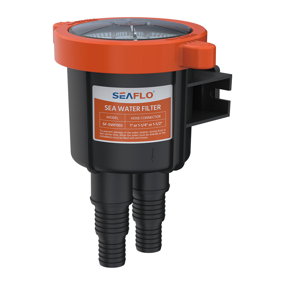 SEAFLO Raw Sea Water Filter/Intake Strainer for 1', 1-1/4",1-1/2" Hose Sizes