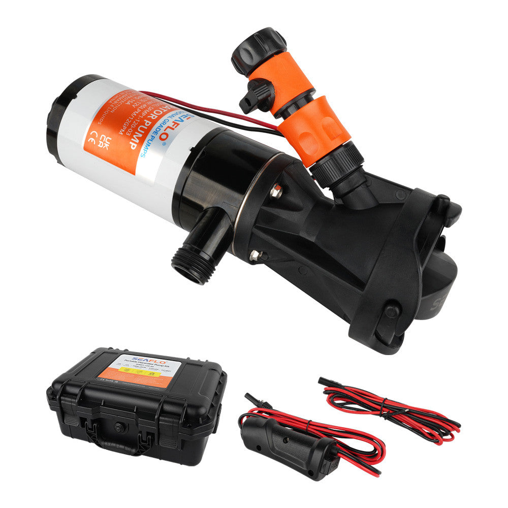 SEAFLO 04-Series  RV Macerator Pump Kit For RV/Tanks/Septic use/Septic Station (12V|12GPM|45LPM)