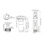 SEAFLO Straight Washdown Quick Connect Kit (01 Series)