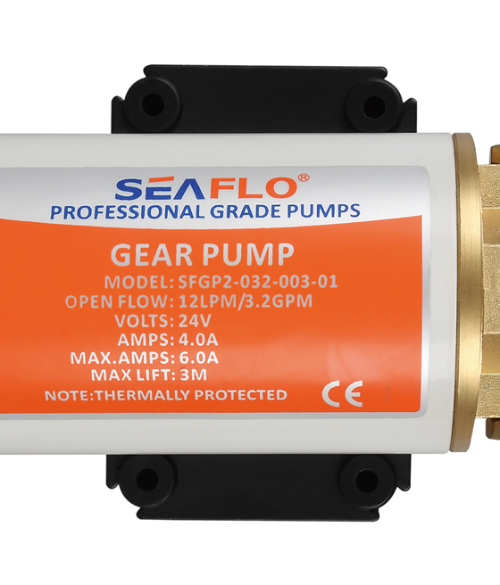 SEAFLO Self-Priming Gear Pump (12V|3.2GPM|12.0LPM) (Choose 12V or 24V)