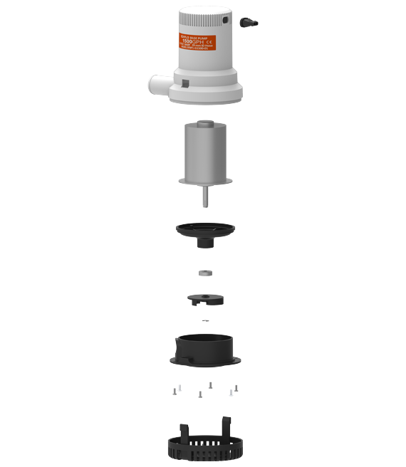SEAFLO 01-Series 2000 GPH Submersible Bilge Pump (Choose 12V or 24V)