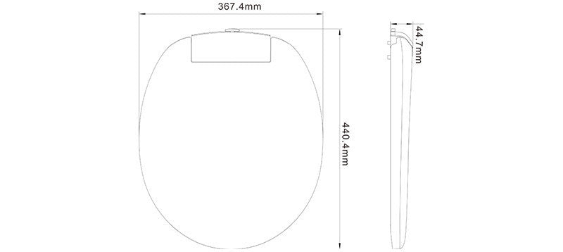 Residential RV Toilet Seat & Cover