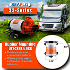 SEAFLO 33-Series On-Demand Diaphragm Water Pressure Pump (115V | 3.3 GPM) w/ Power Plug for Wall Outlet