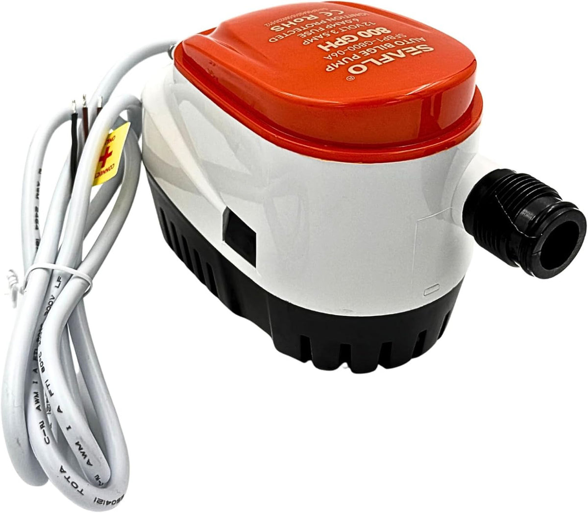 SEAFLO 06A Series 800 GPH Automatic Submersible Bilge Pump, 12V