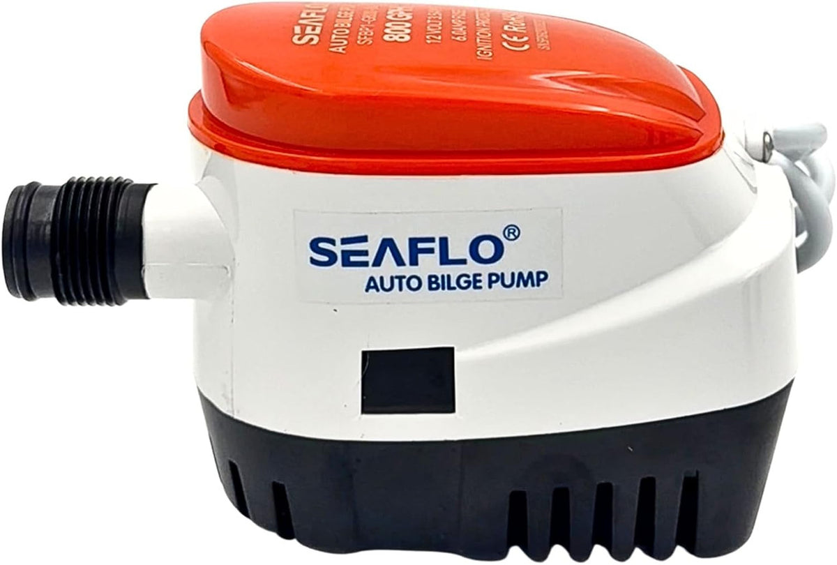 SEAFLO 06A Series 800 GPH Automatic Submersible Bilge Pump, 12V