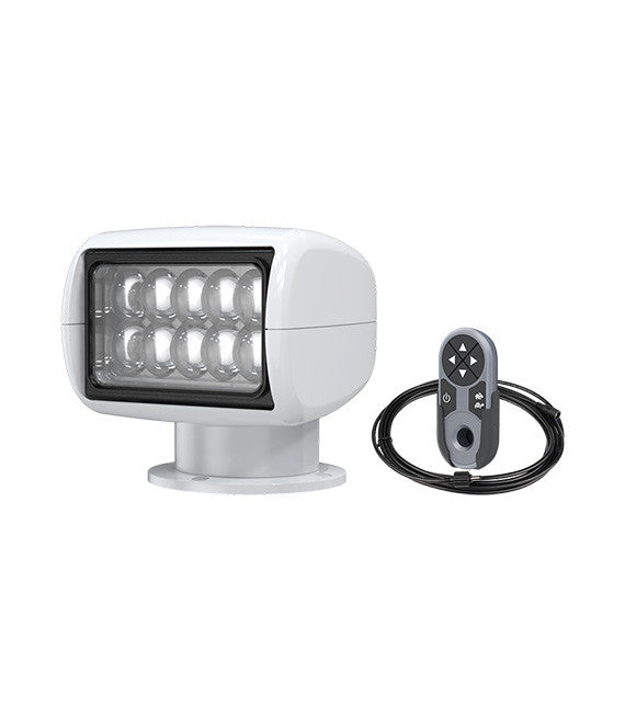 02 Series 360° Rotating Remote Control LED Searchlight (White | Black)