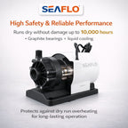 SEAFLO 1000 GPH Air Conditioning Pump 115V Marine AC 16.6 GPM Magnetic Drive Circulation for Systems up to 45000 BTU 26.9 ft Head Continuous Duty HVAC Pump