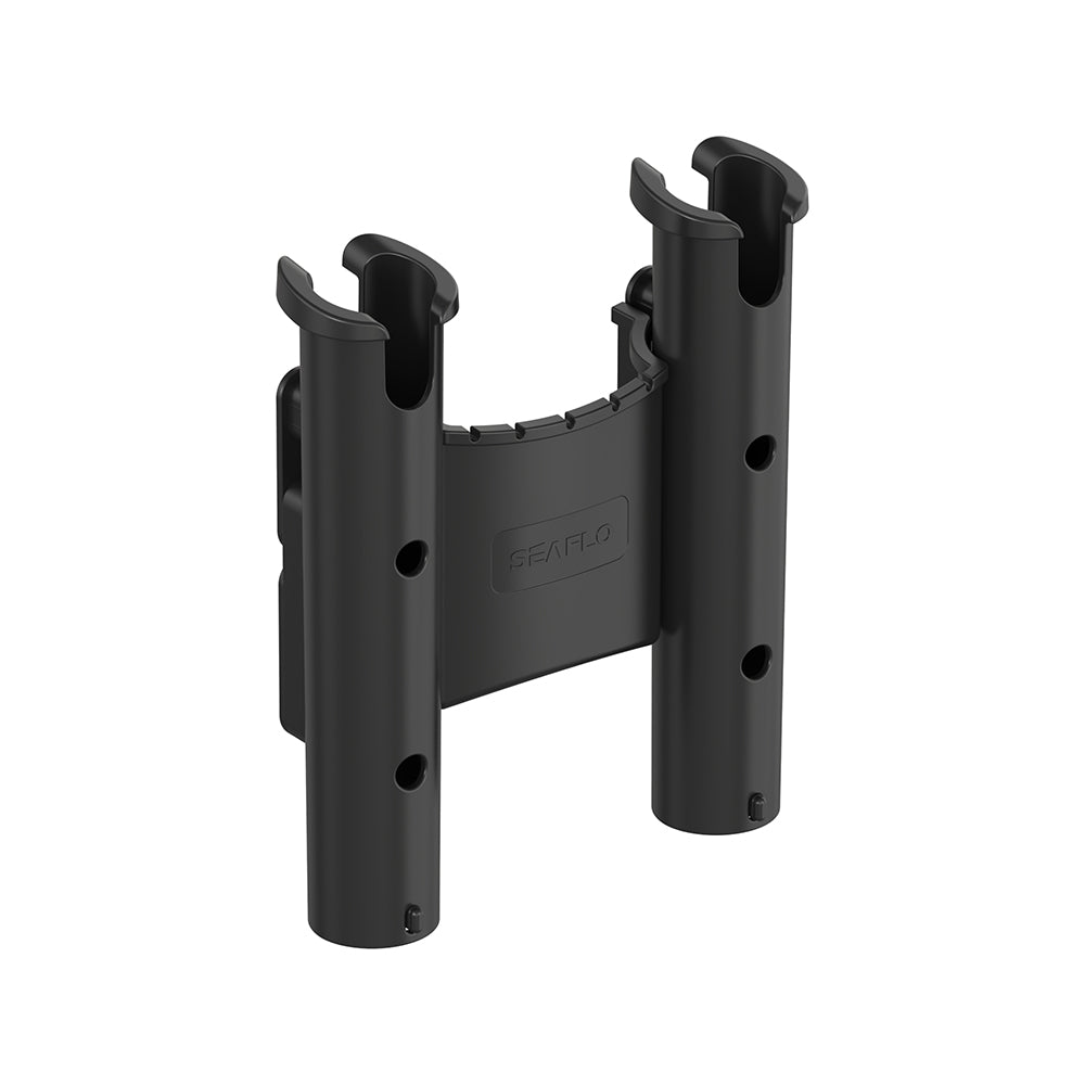 SEAFLO Double Fishing Rod Holder Bracket Wall Mounted Boat Side Mount Tool Holder Tube Links