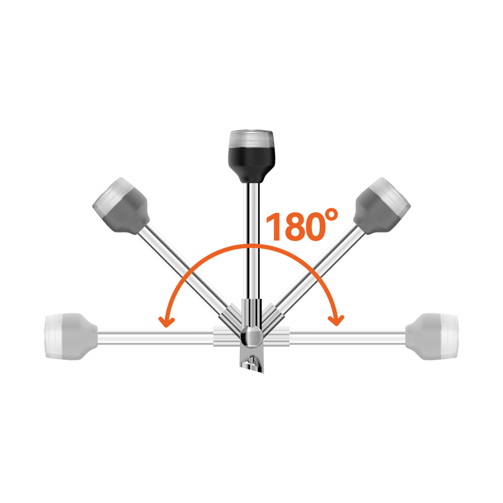 SEAFLO LED All-Round Pole Lights-05 Series (Adjustable mount)