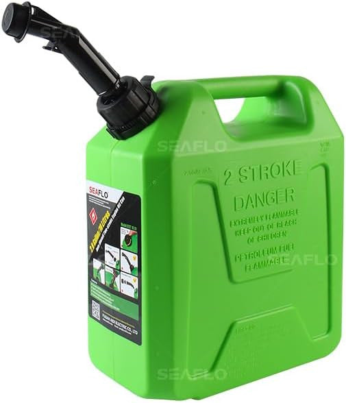 SEAFLO Diesel/ Gas/ 2-Stroke Auto Shut Off Gasoline Cans (Choose 5L/1.3 Gal | 10L/2.6 Gal | 20L/5.3 Gal and Color)