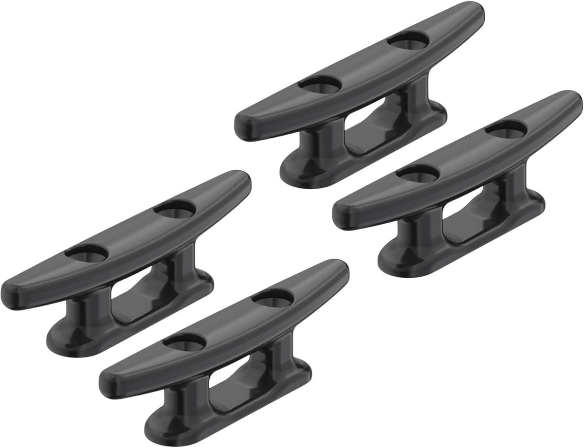 SEAFLO Boat Cleat Black Nylon Dock Cleat Kayak Cleat, 3", 4", 5", 6", 8" (Choose Size and Qty)