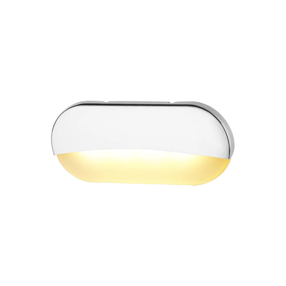 03 Series LED Oblong Courtesy Light - 12V Cool White, Stainless Steel