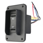 SEAFLO Stabilizer Jack Switch Power Rocker Switch, MAX 30 Amps, 12V/24V, Extend-Retract, 4 Pin Wire Harness, Momentary Reversing Polarity, IP68-Waterproof for RV Boat Truck, 4 Year Warranty