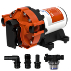 SEAFLO 56A-Series Variable Speed Smart On-Demand Marine/RV 5-Chamber Diaphragm Water Pressure Pump (5.0 GPM | 70 PSI) (Choose 12V or 24V)