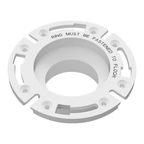 SEAFLO RV Toilet 3" Socket Floor Flange (SFRTK1-001) - Fits All RV Toilets (SFRTPH-01-01, SFRTPH-01-02, SFRTPH-02-01) - Secure Fit for 3" to 4" Drain Pipes (Choose White or Black)