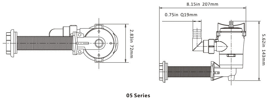 Seaflo 12v Angled 600gph Submersible Livewell Tank Aerator Bilge Pump