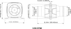 SEAFLO 01-Series 3" In-Line Blower (24V | 130CFM)