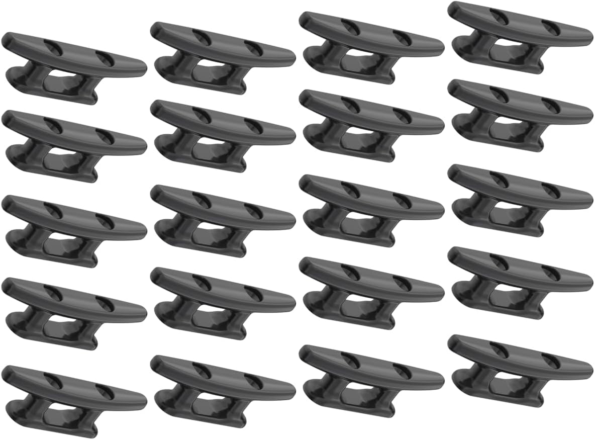 SEAFLO Boat Cleat Black Nylon Dock Cleat Kayak Cleat, 3", 4", 5", 6", 8" (Choose Size and Qty)