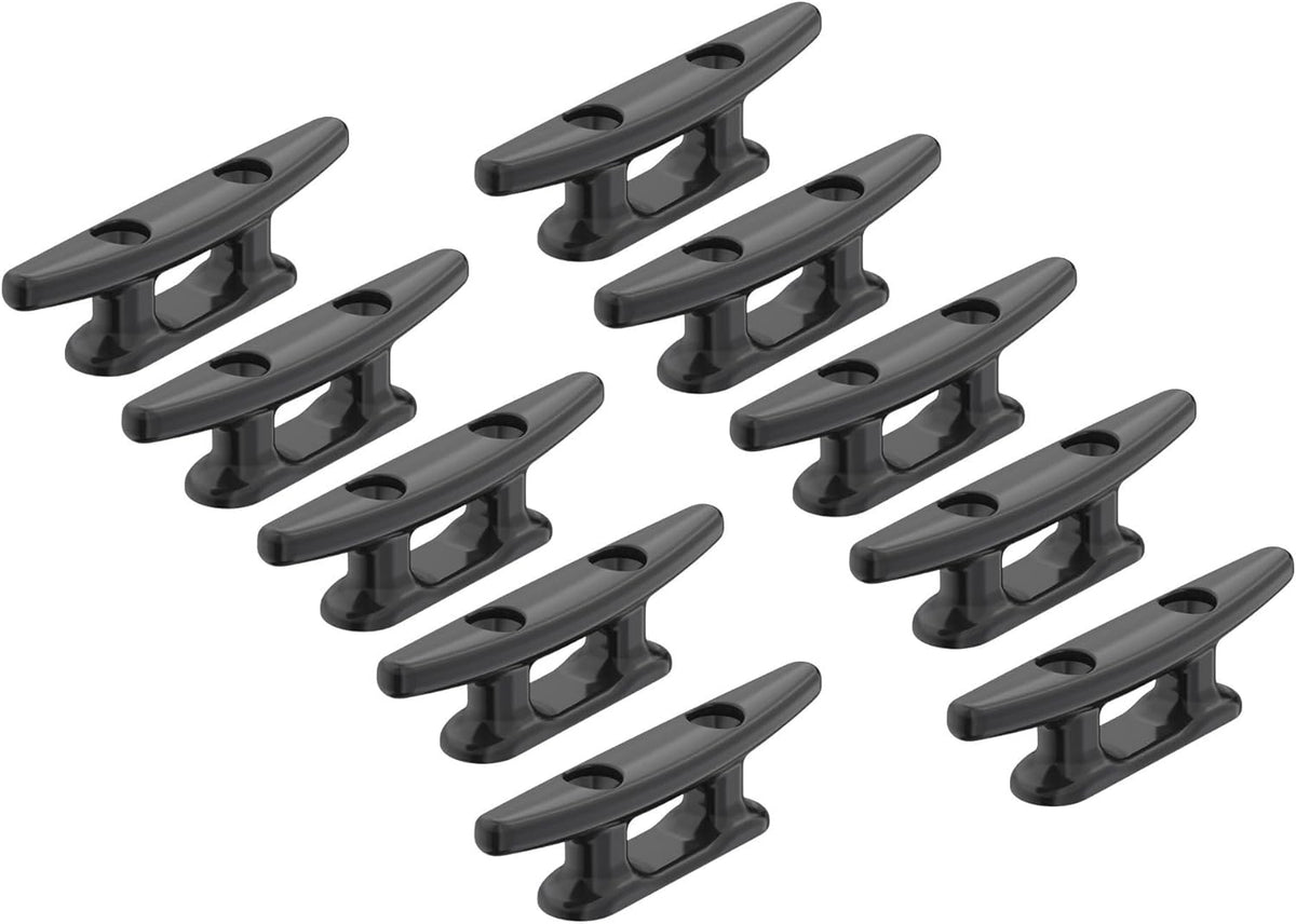 SEAFLO Boat Cleat Black Nylon Dock Cleat Kayak Cleat, 3", 4", 5", 6", 8" (Choose Size and Qty)