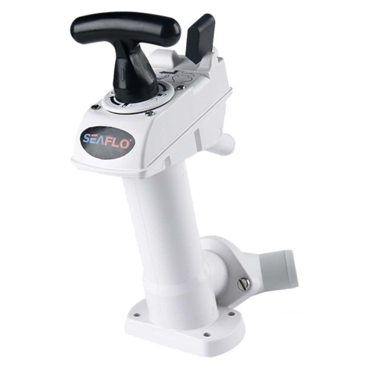 SEAFLO Manual Toilet Pump Flush Handle Kit - Compatible with SEAFLO and JABSCO Marine Toilets - Twist 'n' Lock Safety Pump Assembly for Marine Toilets