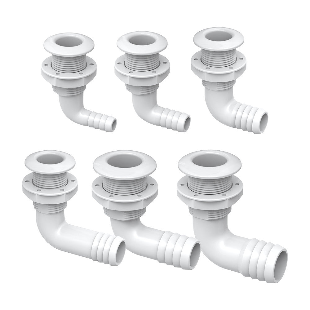 SEAFLO 90°Thru Hull Fittings 02（Plastic）
