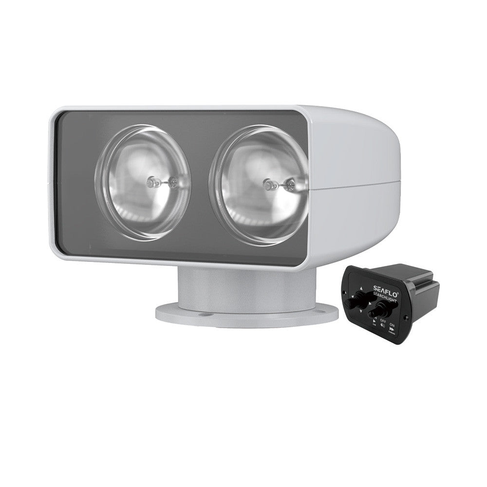 SEAFLO 03 Series Remote Control Halogen Searchlight-200000 cd (12V | 24V) (Black | White)
