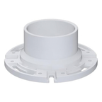 SEAFLO RV Toilet 3" Socket Floor Flange (SFRTK1-001) - Fits All RV Toilets (SFRTPH-01-01, SFRTPH-01-02, SFRTPH-02-01) - Secure Fit for 3" to 4" Drain Pipes (Choose White or Black)
