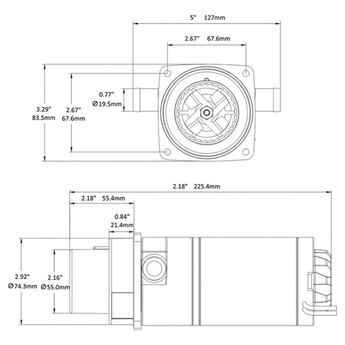 SEAFLO 12V Electric Toilet/Head Marine Flush Pump - Replaces Jabsco 37010 Series(37010-3092, 37010-4192, 37010-0000, 37010-1000, 37010-0090 & 37010-1090, 37041-0010) & SEAFLO:SFMTE1-01/SFMTE1-01-R