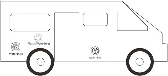SEAFLO Plastic Water Inlet RV/Marine/Water Systems