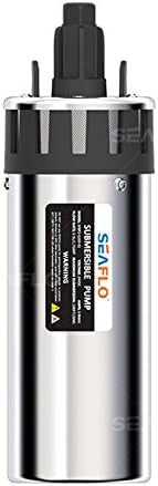 SEAFLO Stainless Steel Submersible Solar Well Pump - 24V, 1.7GPM…