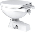 SEAFLO Quiet Flush Electric Marine Toilet - 12V, Ceramic Bowl, Soft Close Seat, Macerator Pump, 3-Way Switch Panel, Boat Yacht Toilet, (Choose raw water/fresh water options)