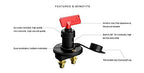 SEAFLO Battery Disconnect Switch (Battery Isolator Switch)