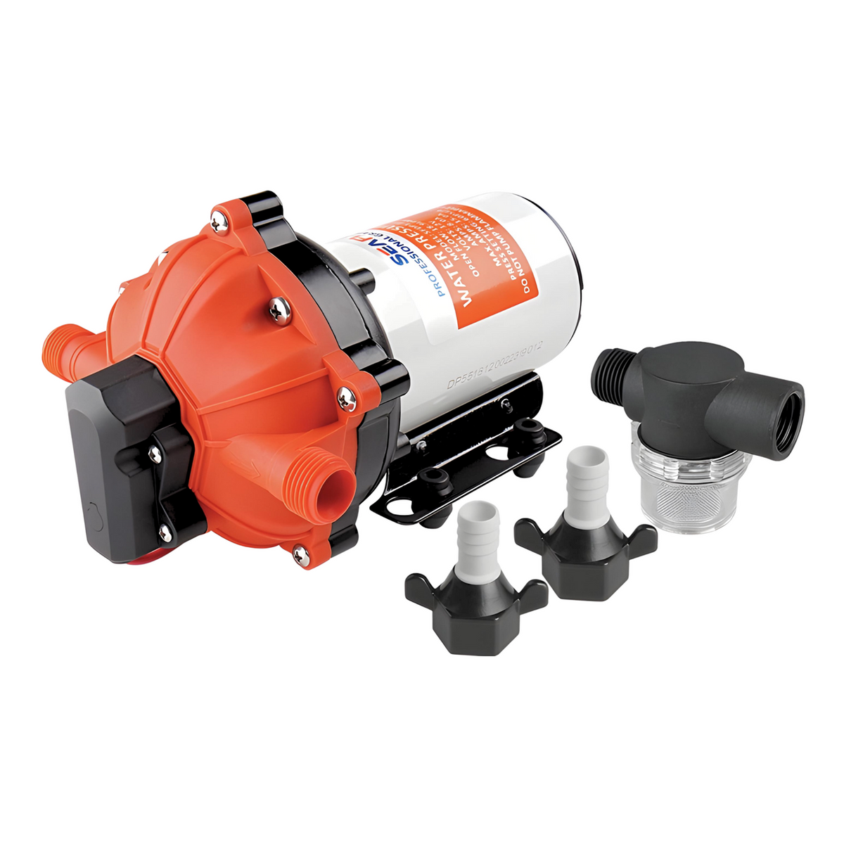 SEAFLO 55-Series Diaphragm Water Pressure Pump - with HEAVY DUTY PRESSURE SWITCH (5.5 GPM | 60 PSI) (Choose 12V, or 24V)