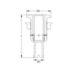 SEAFLO Tank Ventilator, Straight