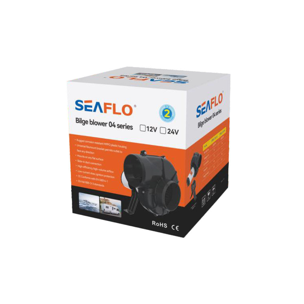 SEAFLO Bilge blower 12V/24V 250Cfm Bilge Blower