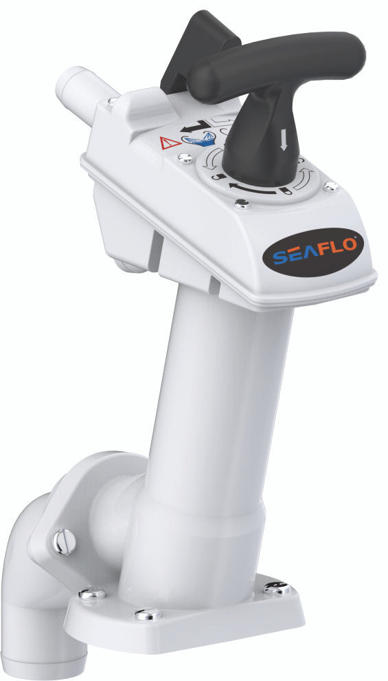 SEAFLO Manually Operated Marine Toilet Head (Choose Compact or Regular Size