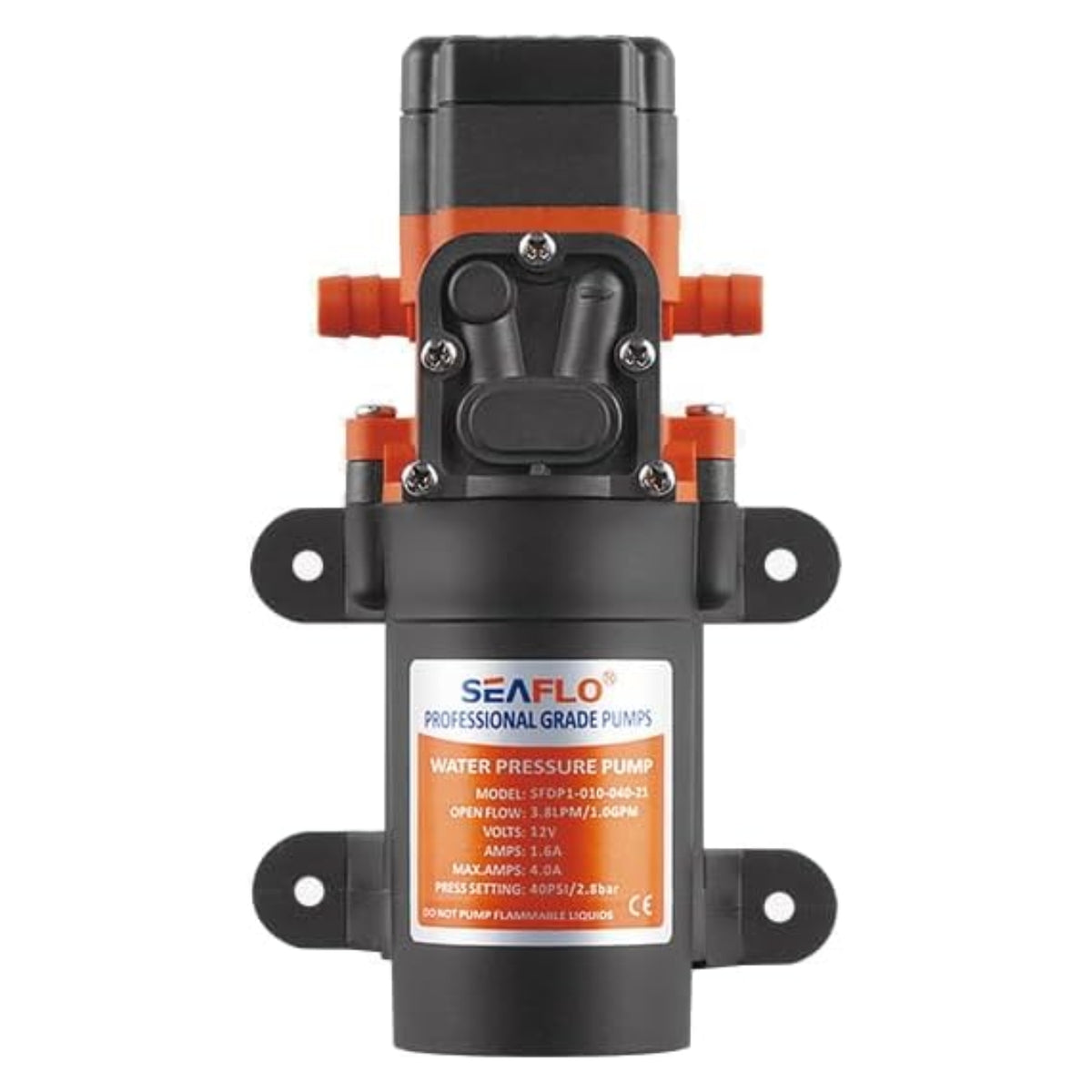 SEAFLO 21 Series DC Viton Diaphragm Pump - 12V | 1.0GPM | 80 PSI