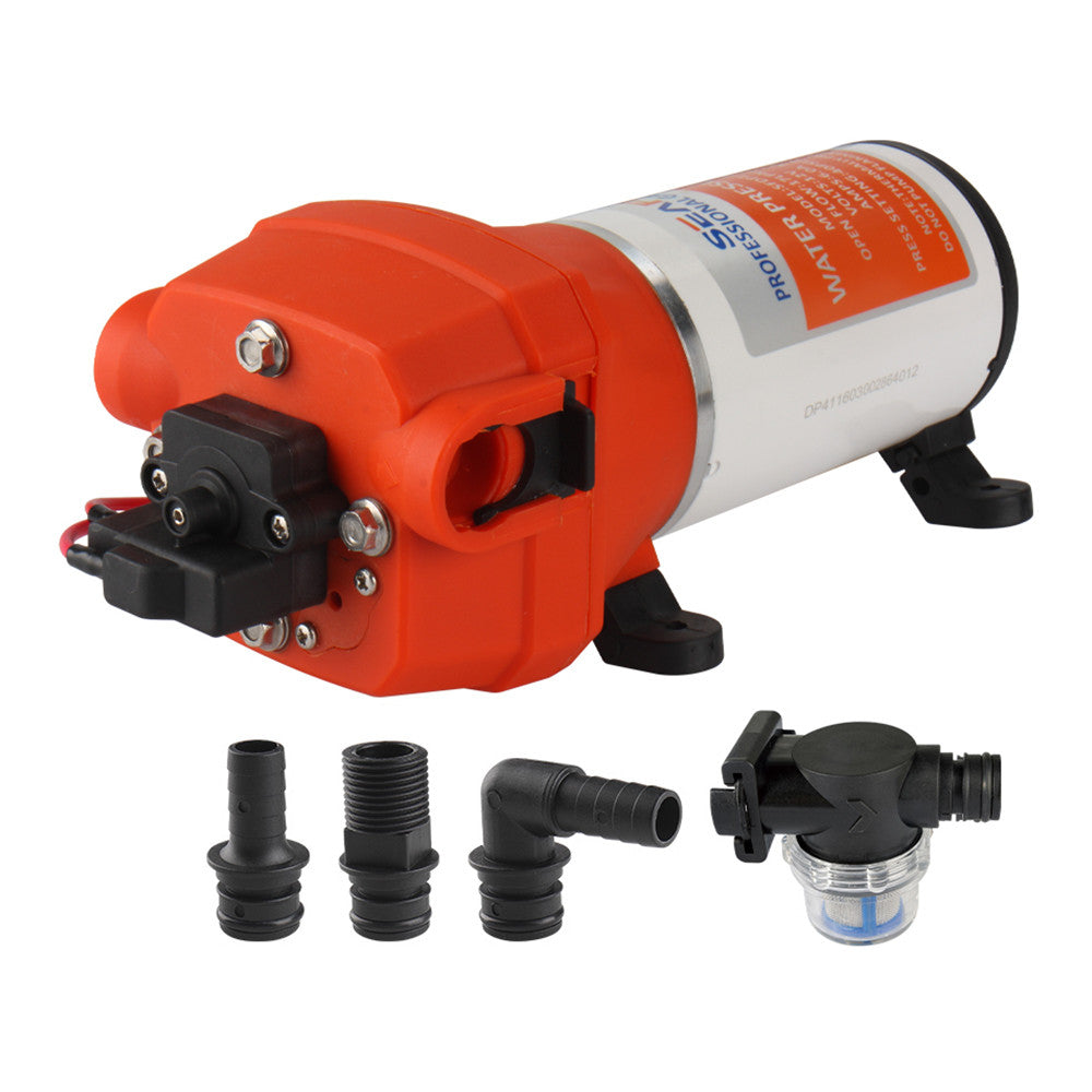 SEAFLO 41-Series Diaphragm Water Pressure Pump (4.5 GPM | 40 PSI) (Choose 12V or 24V)