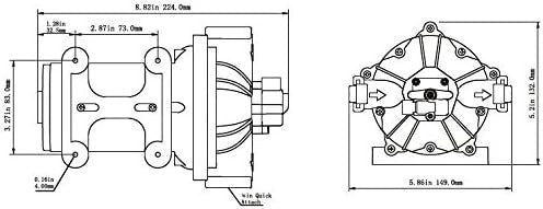SEAFLO 52-Series Diaphragm Water Pressure Pump (12V DC | 5.5 GPM | 60 PSI)
