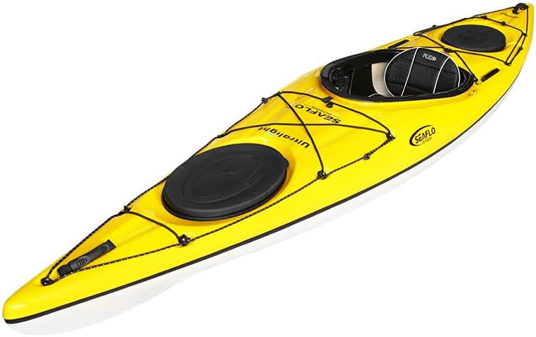 SEAFLO Premium Sit-in Recreational/Day Touring/Sea Kayaks (TDA130-yellow/white)