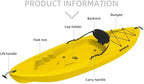 SEAFLO Premium Sit-on Recreational/Day Touring/Sea Kayaks(8'8"-16'2.4") (BNA087-Yellow 8' 8")