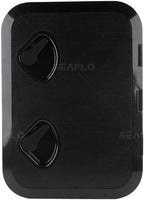 SEAFLO Marine Boat Deck Rectangular Access Hatch - 12.4" x 17.32" (315mm x 440mm) 180° Opening Lid, Non-Skid, Corrosion and UV Resistant, 4-Year Warranty! (Black, Standard) ASIN