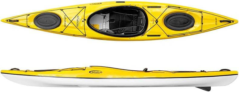 SEAFLO Premium Sit-in Recreational/Day Touring/Sea Kayaks (TDA130-yellow/white)
