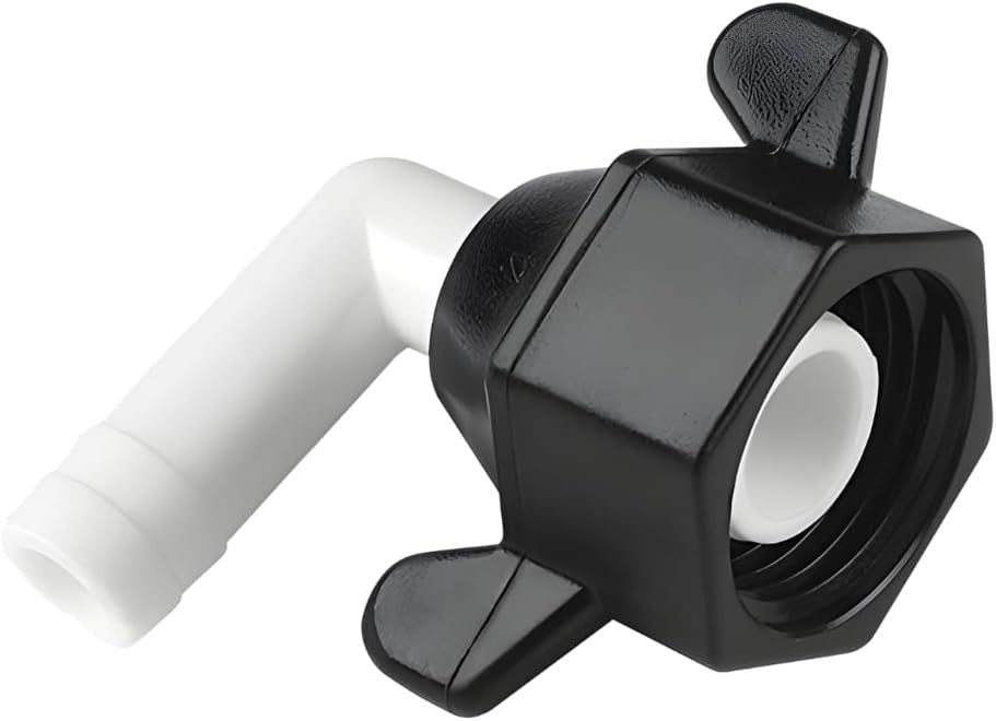 SEAFLO (NO: 51F05) 1/2"-14 FNPT x 3/8" Barbed Angled Universal Pump Fitting for SHURFLO, SEAFLO, Circle River, Johnson, Jabsco, FLOJET, REMCO, Lippert, USA ADVENTURE and other Pumps (1-Pack)