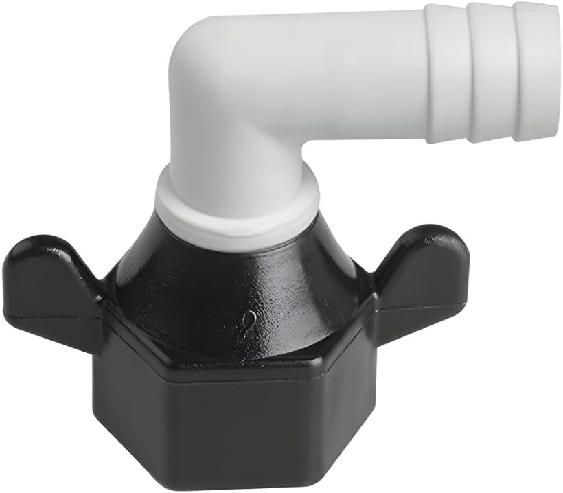 SEAFLO (NO: 51F03) 1/2"-14 FNPT x 1/2" Barb Angled Universal Pump Fittings for SHURFLO, SEAFLO, Circle River, Johnson, Jabsco, FLOJET, REMCO, Lippert, USA ADVENTURE and other Pumps (1-Pack)