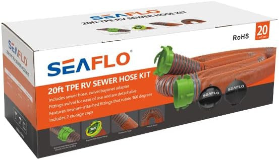 SEAFLO RV Sewer Hose Kit 20ft