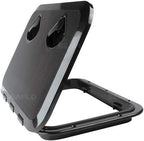 SEAFLO Marine Boat Deck Rectangular Access Hatch - 12.4" x 17.32" (315mm x 440mm) 180° Opening Lid, Non-Skid, Corrosion and UV Resistant, 4-Year Warranty! (Black, Standard) ASIN