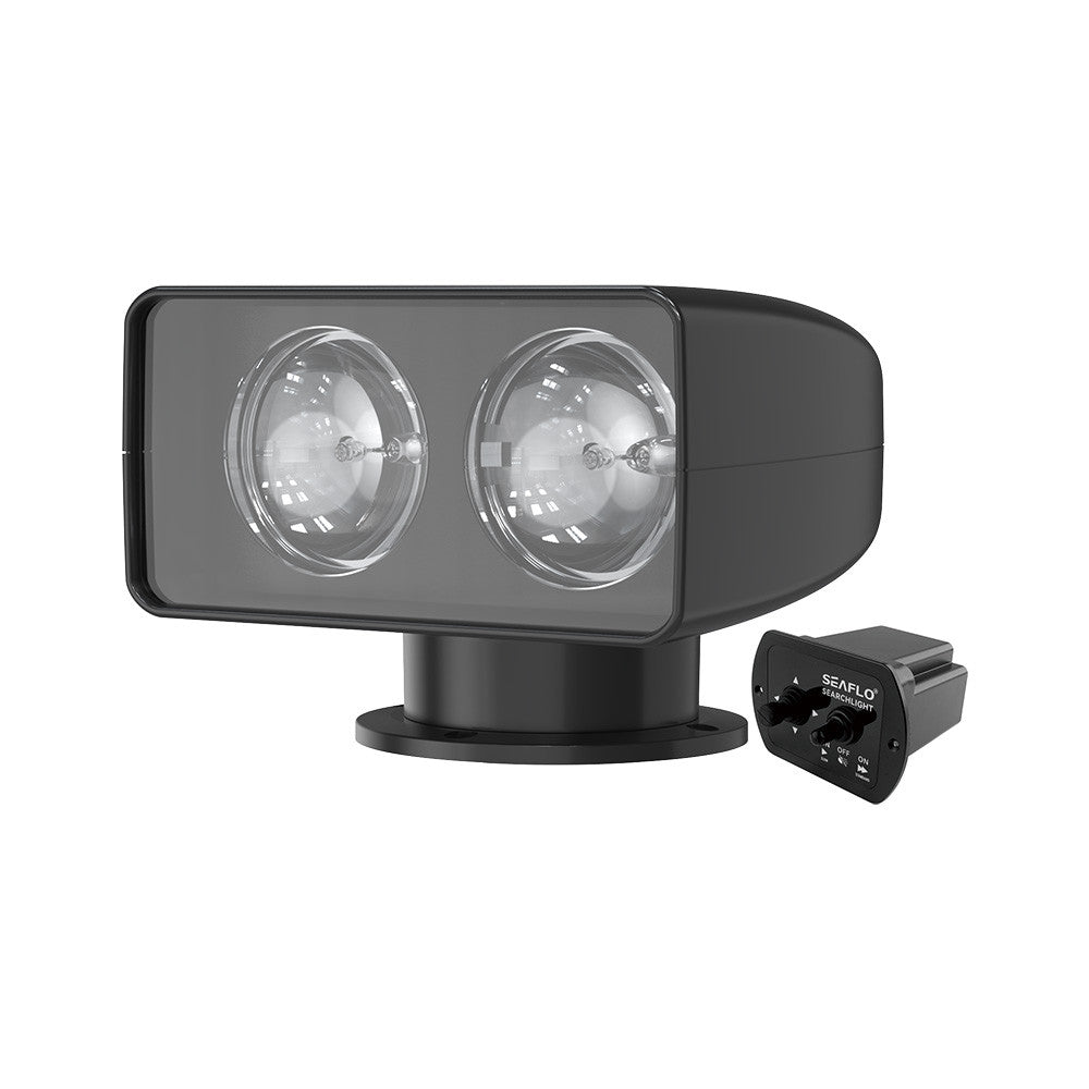 SEAFLO 03 Series Remote Control Halogen Searchlight-200000 cd (12V | 24V) (Black | White)