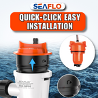 SEAFLO 12V 800 GPH Bilge/Livewell/Baitwell Pump Replacement Cartridge Motor – Fits SEAFLO Models: SFBP1-G800-03, SFBP1-G800-04 & SFBP1-G800-05