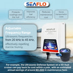 Hull Shield, does hull shield work, hull shield hd1 SEAFLO Ultrasonic System, marine ultrasonic cleaner, barnacle prevention system, marine growth protection, automated boat cleaning, ultrasonic hull cleaner, boat hull cleaning system, yacht ultrasonic system, marine equipment maintenance, 12V ultrasonic defense system, long-term marine maintenance solution, Hull-Shield, SFUAS1-01